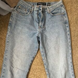 Express Blue Straight Leg Jeans Classic Style